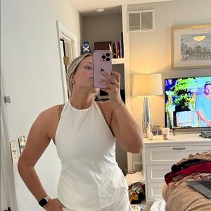 Peppermayo White Halter Top